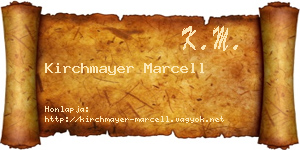 Kirchmayer Marcell névjegykártya