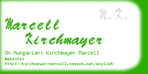 marcell kirchmayer business card